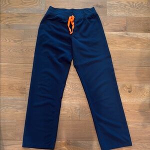 Figs limited edition Navy Blue Pants with Orange Drawstring